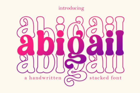 Abigail Stacked Display Font for Campaigns That Demand Attention