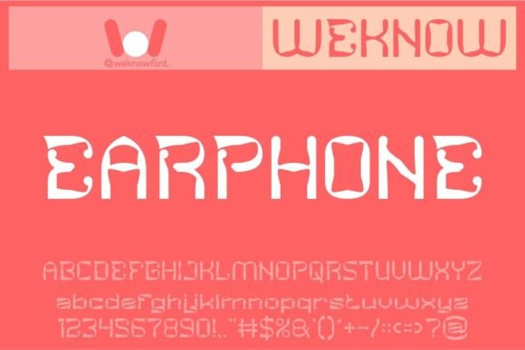 Earphone: A Display Font That Elevates Your Brand Identity