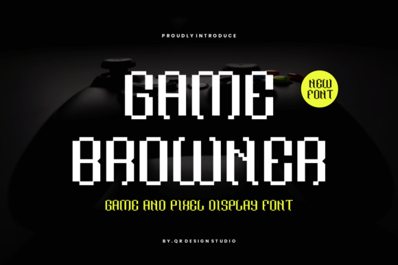 Game Browner: A Modern Display Font for Creative Branding