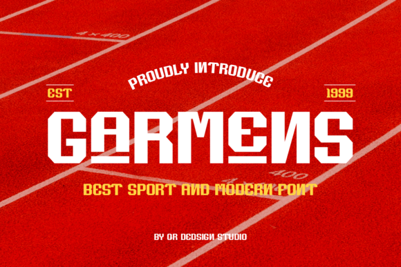 Garmens: A Bold Display Typeface for Brand Identity Work