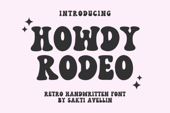 Howdy Rodeo: A Handmade Retro Font for Crafters and Product Makers