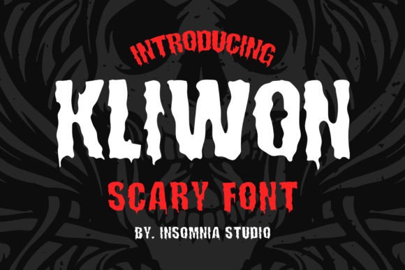 Kliwon Scary: A Display Font Built for Dark Campaigns