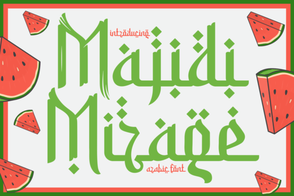 Majidi Mirage: A Handmade Seller’s Dream Arabic Display Font