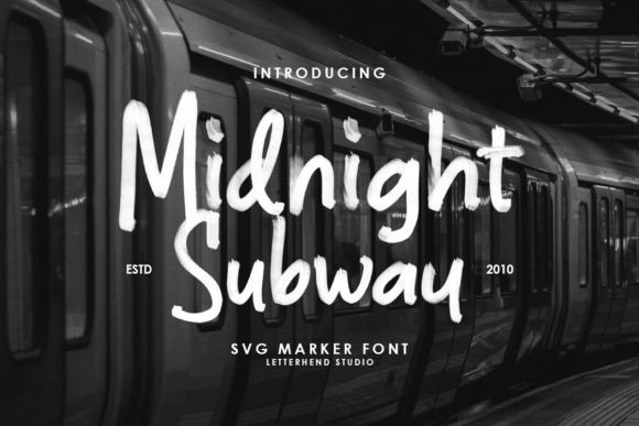 Midnight Subway: A Display Font That Demands Attention