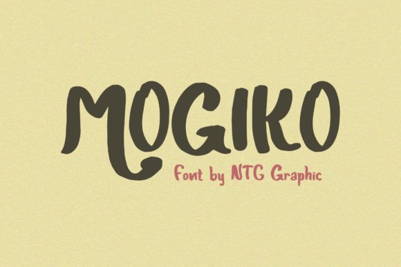 Mogiko: Una Fuente Display con Estilo de Pincel para Proyectos de Marca