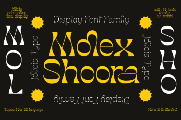 Molex Shoora: A Retro Display Font for Handmade Products and Printables