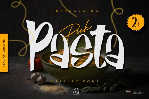 Pick Pasta Font: A Fun Display Typeface for Your Brand