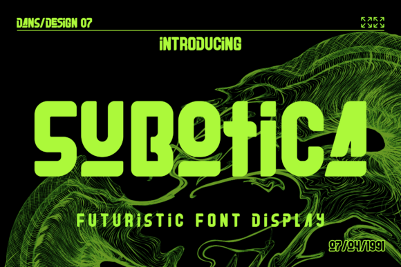 Subotica Font Review: A Futuristic Y2K Display Typeface for Bold Branding