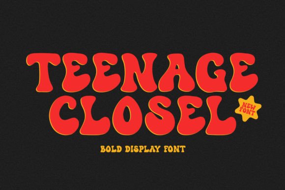 Teenage Closel: A Bold Display Font for Your Business