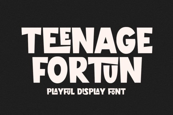 Teenage Fortun: A Web Designer's Take on a Boxy Display Typeface