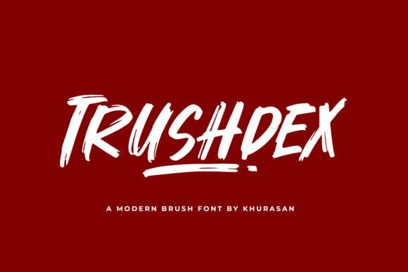 Trushdex: A Bold Brush Font for Small Business Branding