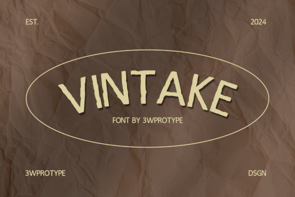 Vintake: A Vintage Display Font for Small Business Branding
